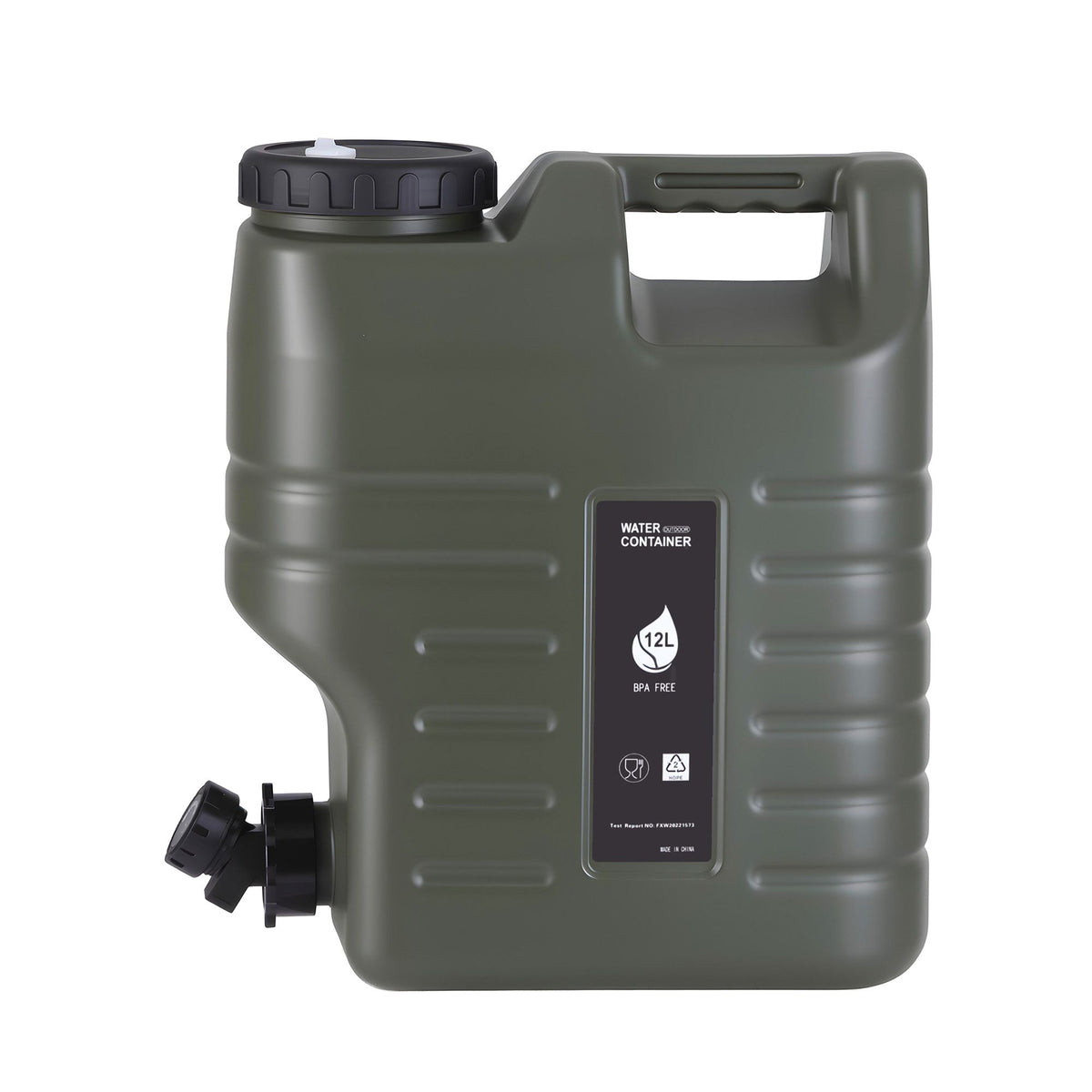 Weisshorn12L Water Container Jerry Can Bucket Camping Outdoor Storage Tank-Outdoor Recreation > Camping > Portable Toilets &amp; Showers-PEROZ Accessories