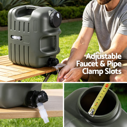 Weisshorn12L Water Container Jerry Can Bucket Camping Outdoor Storage Tank-Outdoor Recreation > Camping > Portable Toilets &amp; Showers-PEROZ Accessories