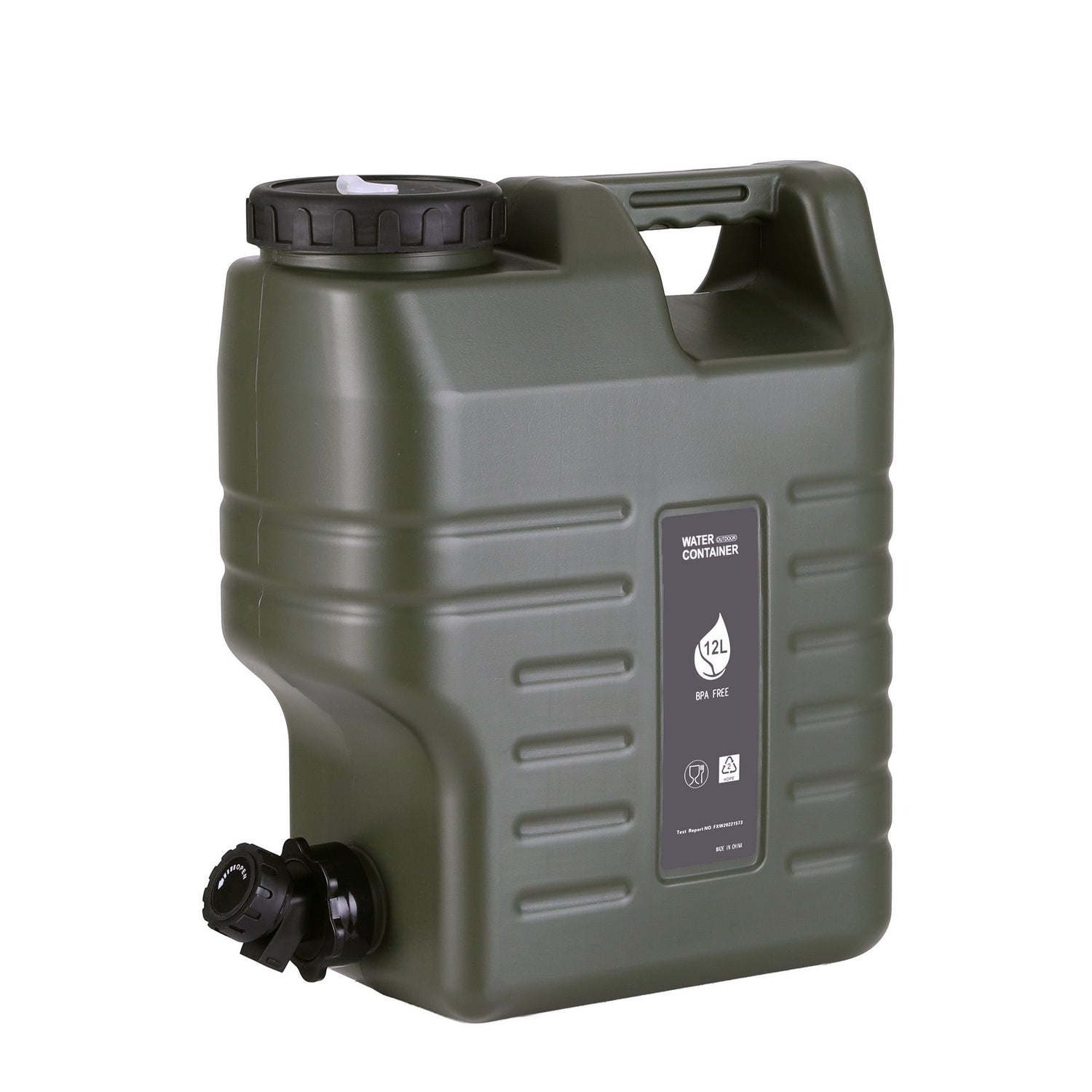Weisshorn12L Water Container Jerry Can Bucket Camping Outdoor Storage Tank-Outdoor Recreation > Camping > Portable Toilets &amp; Showers-PEROZ Accessories
