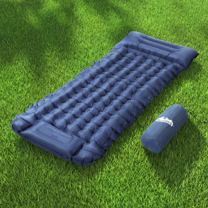 Weisshorn Self Inflating Mattress Camping Sleeping Mat Air Bed Single Pillow Bag-Outdoor Recreation &gt; Camping &gt; Inflatable Mattresses-PEROZ Accessories