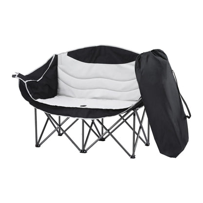 Weisshorn Camping Chair Double Folding Moon Chair Portable Seat 240KG-Outdoor Recreation &gt; Camping &gt; Camp Furniture-PEROZ Accessories