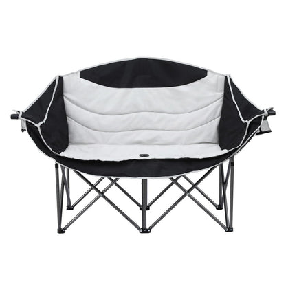Weisshorn Camping Chair Double Folding Moon Chair Portable Seat 240KG-Outdoor Recreation &gt; Camping &gt; Camp Furniture-PEROZ Accessories