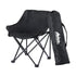 Weisshorn Folding Camping Moon Chair Portable Seat Weight Capacity 120KG Black-Outdoor Recreation > Camping > Camp Furniture-PEROZ Accessories