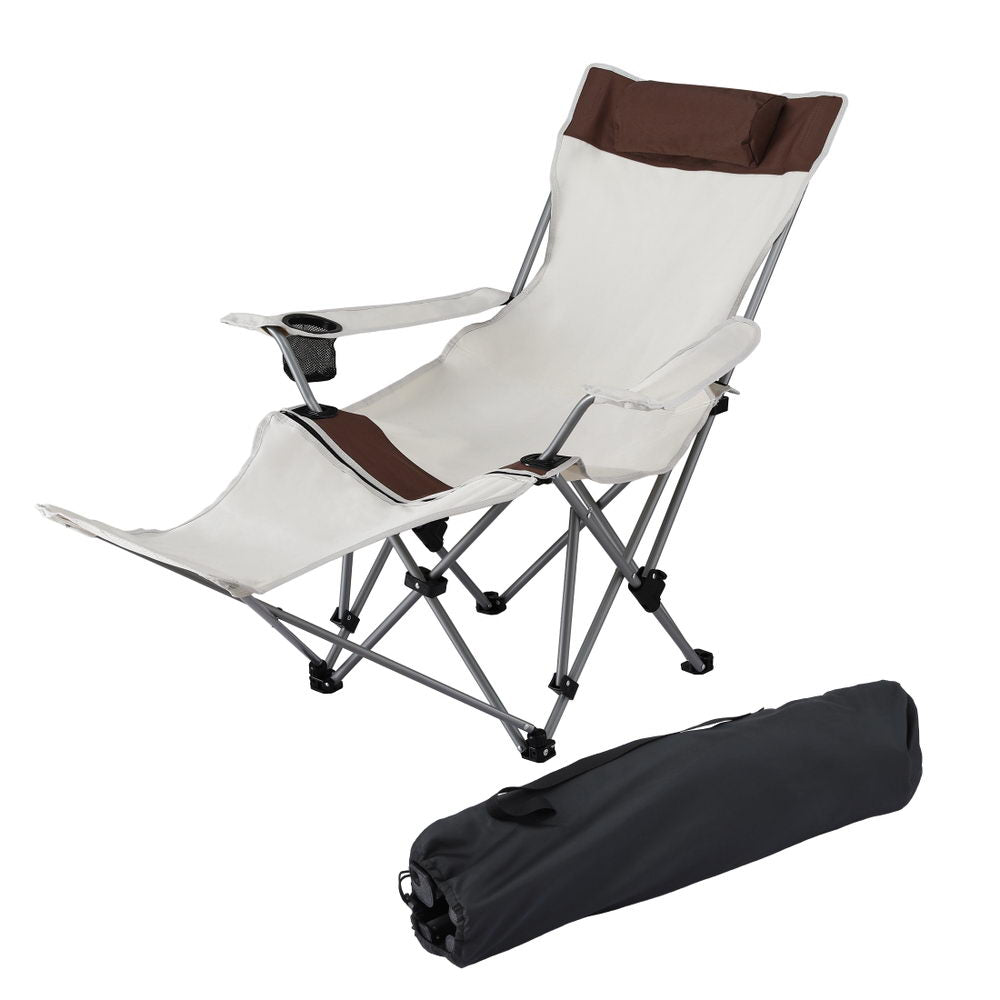 Weisshorn Camping Chair Reclining Adjustable Portable Outdoor Folding Lightweight-Outdoor Recreation &gt; Camping &gt; Camp Furniture-PEROZ Accessories