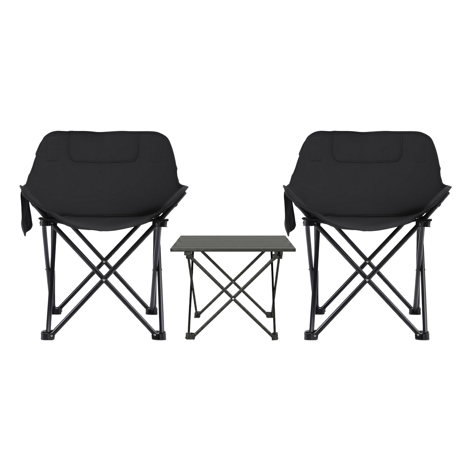 Weisshorn 3pc Camping Table Chair Set Outdoor Folding Aluminium Portable Picnic
