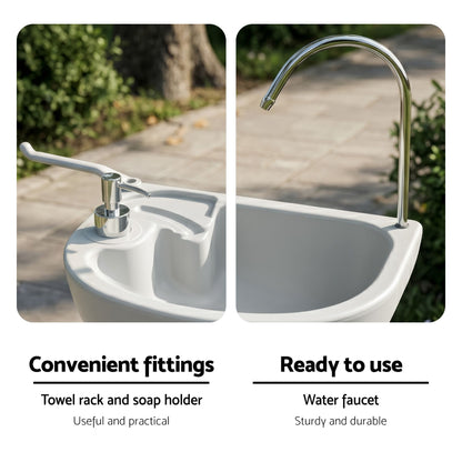 Weisshorn Camping Basin Portable Hand Wash Sink Stand 19L Capacity-Portable Camping Washes-PEROZ Accessories