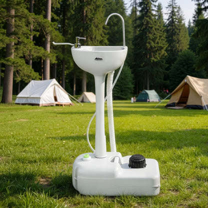Weisshorn Camping Basin Portable Hand Wash Sink Stand 19L Capacity-Portable Camping Washes-PEROZ Accessories