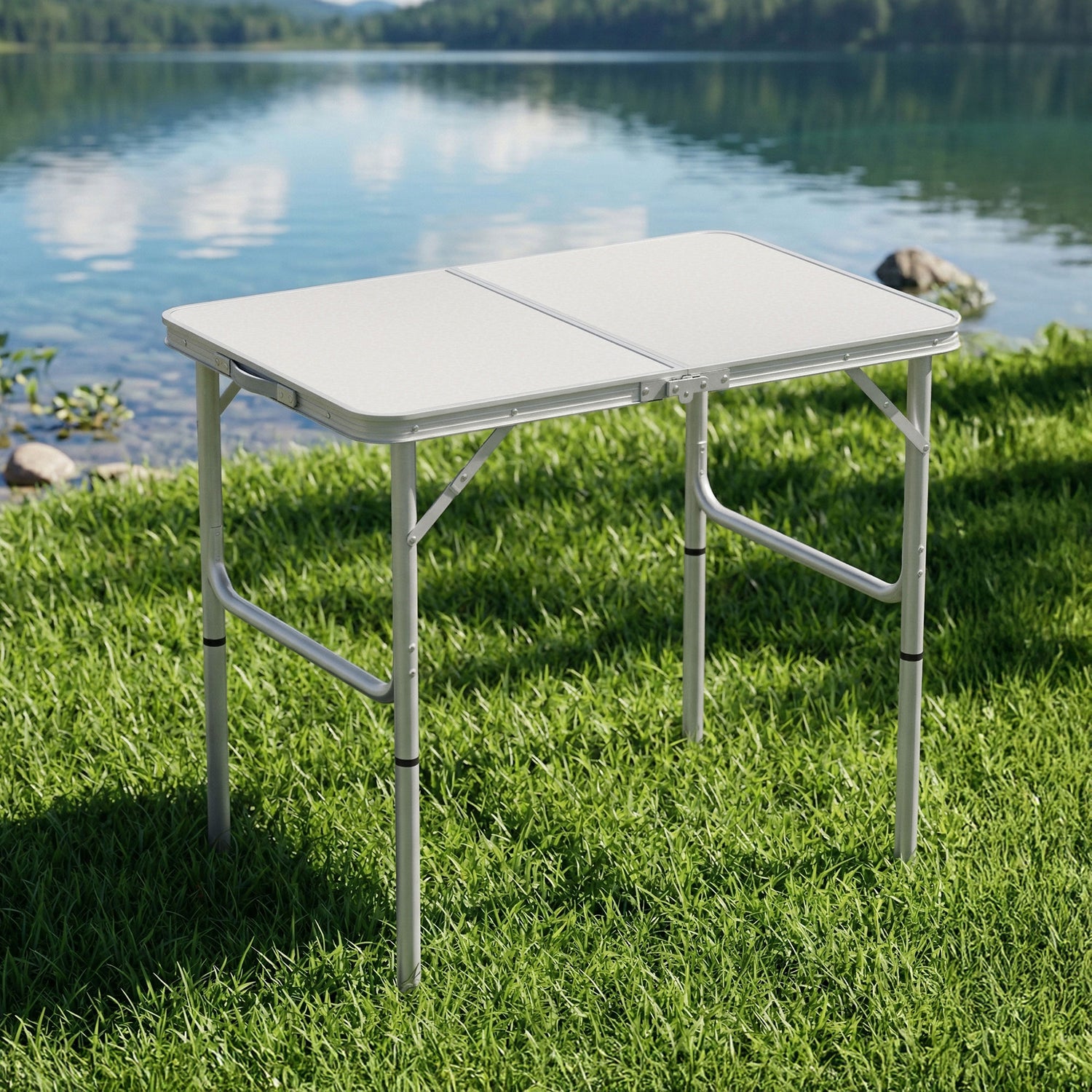 Weisshorn Folding Camping Table 90CM Adjustable Portable Outdoor Picnic Desk-Camping Tables-PEROZ Accessories