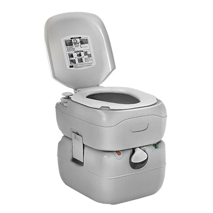 Weisshorn 22L Portable Camping Toilet Outdoor Flush Potty Boating-Outdoor Recreation &gt; Camping &gt; Portable Toilets &amp; Showers-PEROZ Accessories