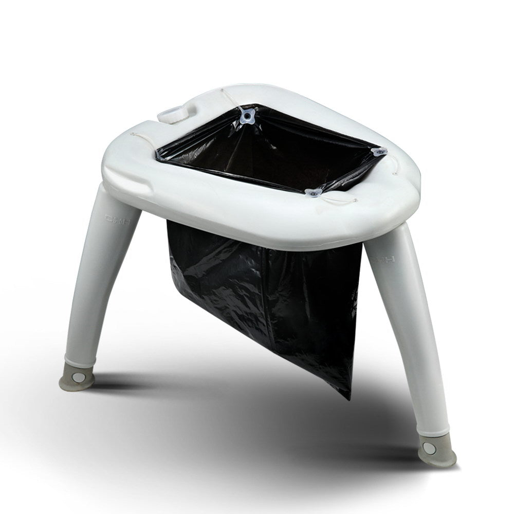 Weisshorn Portable Folding Toilet Camping Outdoor Caravan Plastic Bag-Outdoor Recreation &gt; Camping &gt; Portable Toilets &amp; Showers-PEROZ Accessories