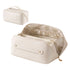 Embellir Makeup Case Portable Cosmetic Bag Organiser Toiletry Travel Bag PU White-Health & Beauty > Cosmetic Storage > Cosmetic & Toiletry Bags-PEROZ Accessories