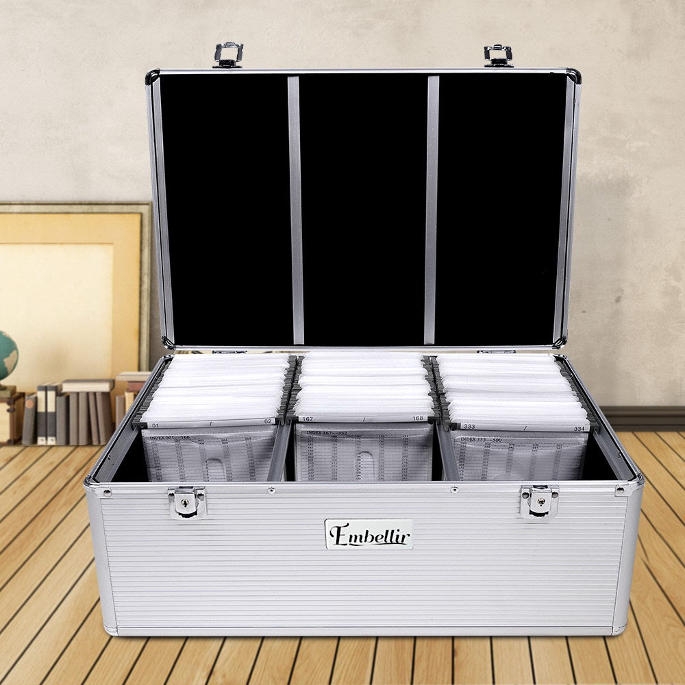 Embellir CD Case DVD Cases Storage Box 500 Discs Aluminium Case DVD Folders-Gift &amp; Novelty &gt; DVDs, CDs and Blurays &gt; Sci-Fi DVDs &amp; Blu-rays-PEROZ Accessories