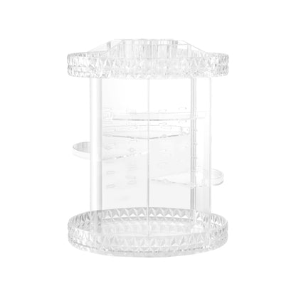 Embellir Makeup Case Acrylic Rotating Cosmetic Organizer Storage Display Holder-Health &amp; Beauty &gt; Cosmetic Storage &gt; Makeup Organisation &amp; Storage-PEROZ Accessories