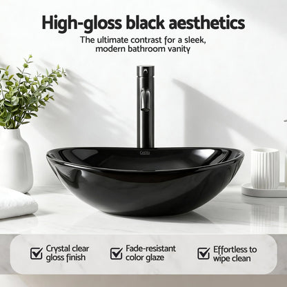 Cefito Bathroom Basin Ceramic Vanity Sink Hand Wash Bowl 41x34cm-Furniture > Bathroom > Sinks-PEROZ Accessories