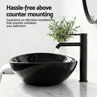 Cefito Bathroom Basin Ceramic Vanity Sink Hand Wash Bowl 41x34cm-Furniture > Bathroom > Sinks-PEROZ Accessories