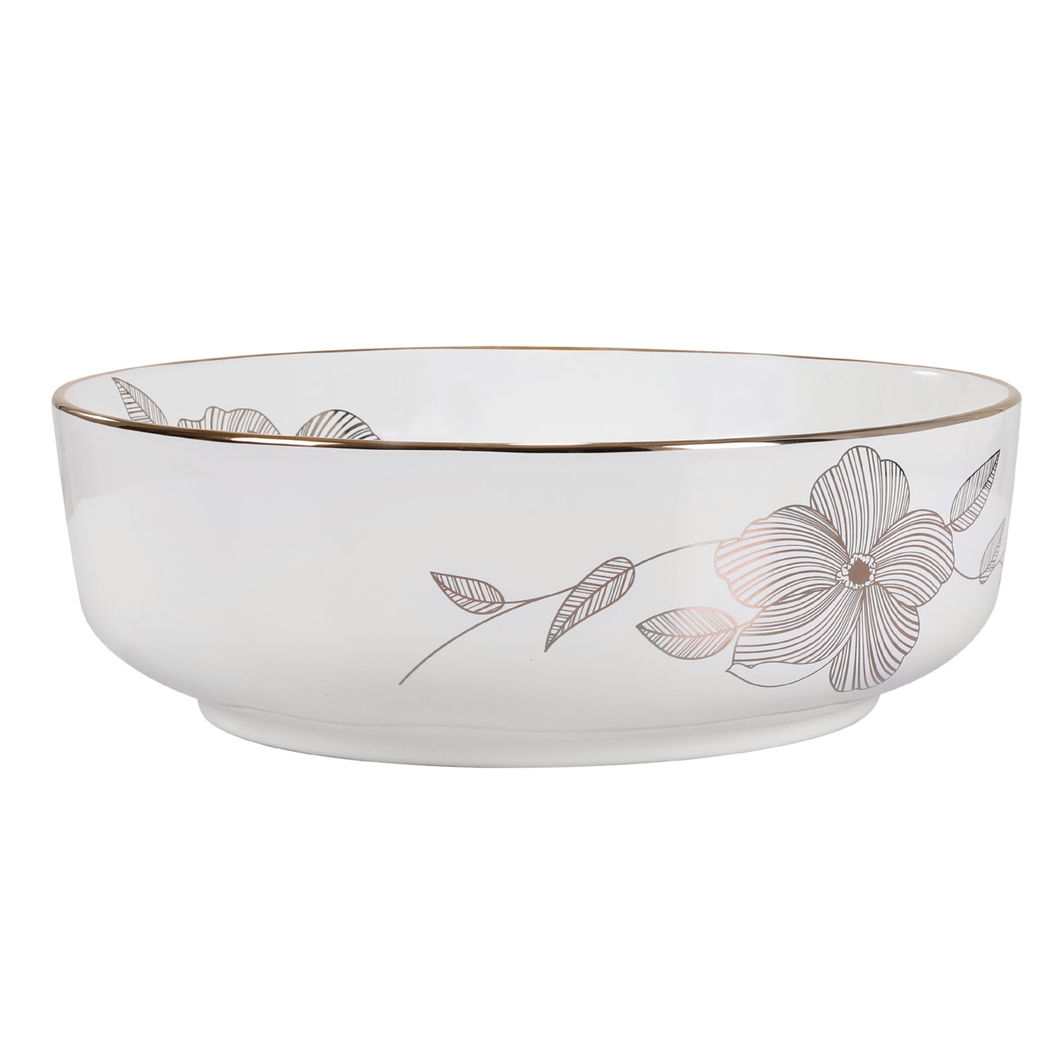 Cefito Bathroom Basin Ceramic Vanity Sink Hand Wash Bowl with Pattern 41x41cm-Furniture &gt; Bathroom &gt; Sinks-PEROZ Accessories
