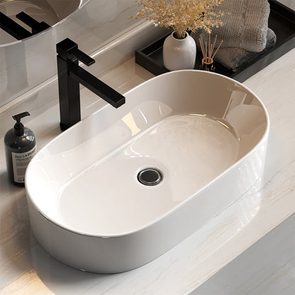 Cefito Bathroom Basin Ceramic Vanity Sink Hand Wash Bowl 52x31cm-Furniture &gt; Bathroom &gt; Sinks-PEROZ Accessories
