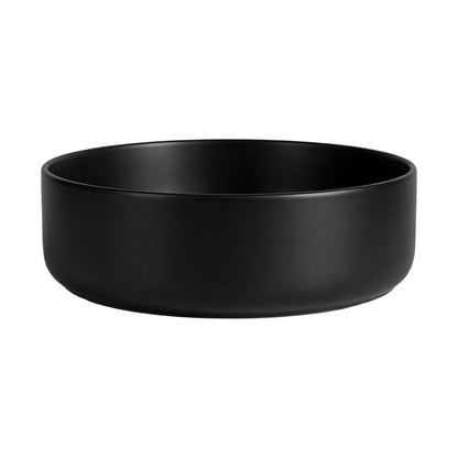 Cefito Bathroom Basin Ceramic Vanity Sink Vessel Bowl Wash Matte Black Round Countertop-Furniture > Bathroom > Sinks-PEROZ Accessories