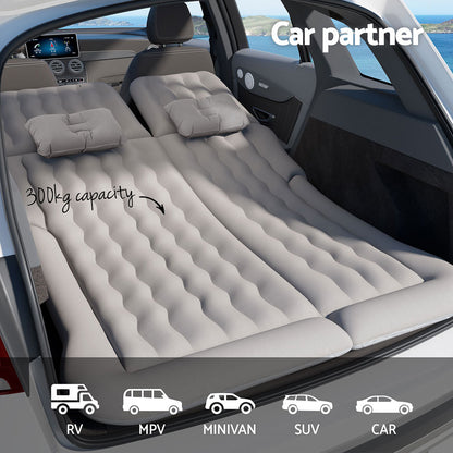 Weisshorn Car Mattress 175x130 Inflatable SUV Back Seat Camping Bed Grey-Mattress-PEROZ Accessories