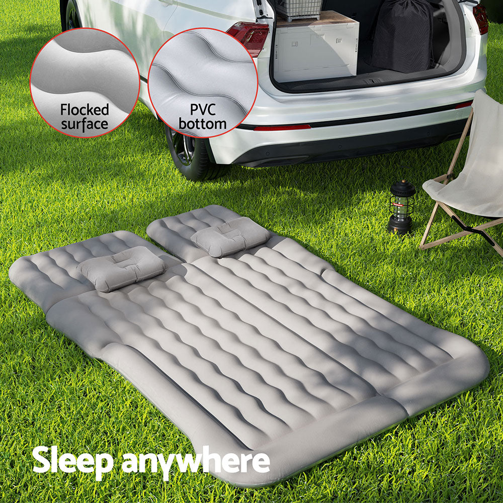 Weisshorn Car Mattress 175x130 Inflatable SUV Back Seat Camping Bed Grey-Mattress-PEROZ Accessories