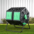 Gardeon Compost Bin Dual-Chamber 130L Composter Tumbler Rotating Garden Recycle Food Waste-Home & Garden > Garden Tools > Gardening Accessories-PEROZ Accessories