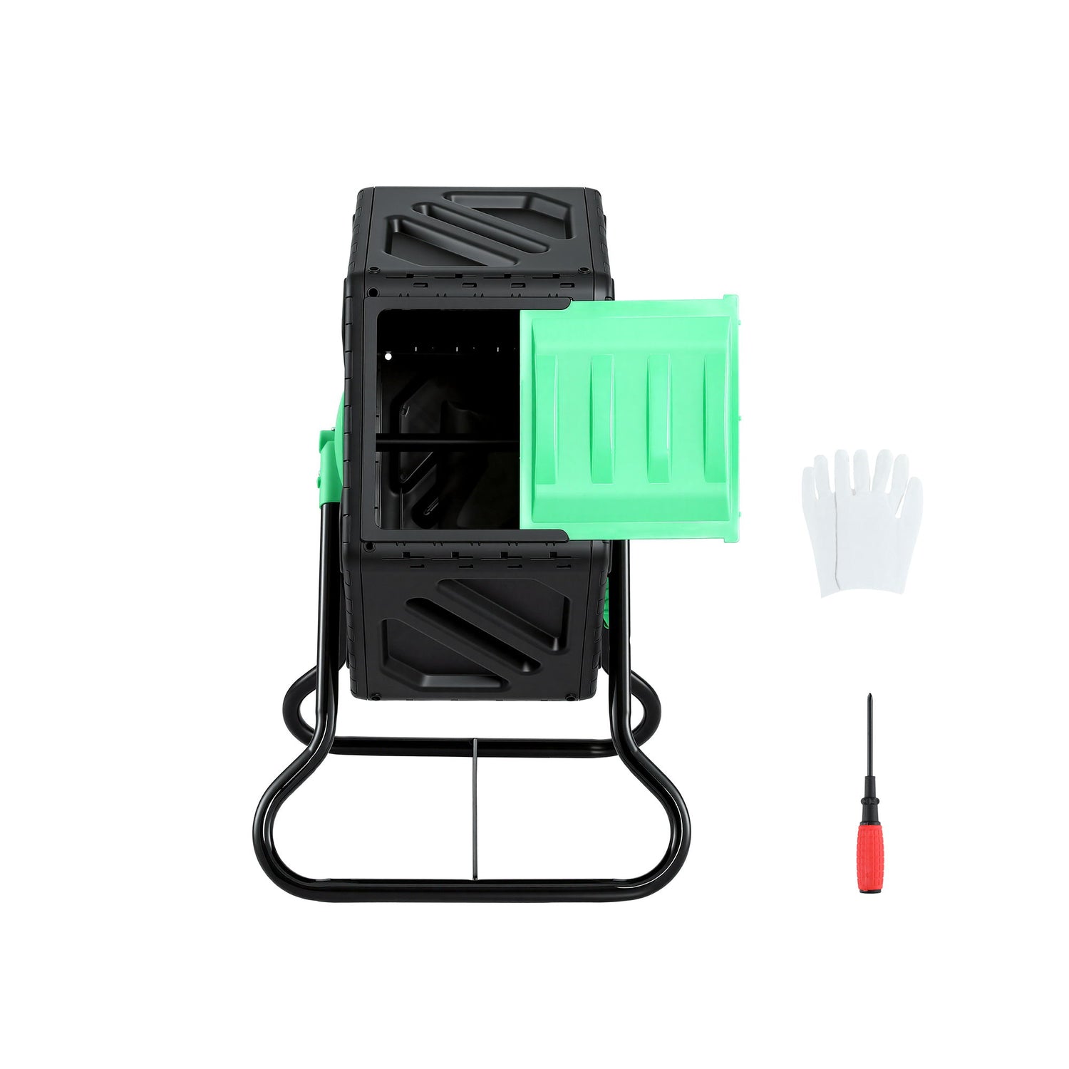 Gardeon Compost Bin 65L Composter Tumbler Rotating Outdoor With Sliding Door-Home &amp; Garden > Garden Tools > Gardening Accessories-PEROZ Accessories