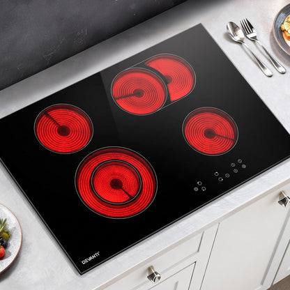Devanti Electric Ceramic Cooktop 77cm-Appliances > Kitchen Appliances-PEROZ Accessories