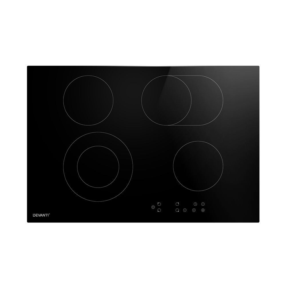 Devanti Electric Ceramic Cooktop 77cm-Appliances > Kitchen Appliances-PEROZ Accessories