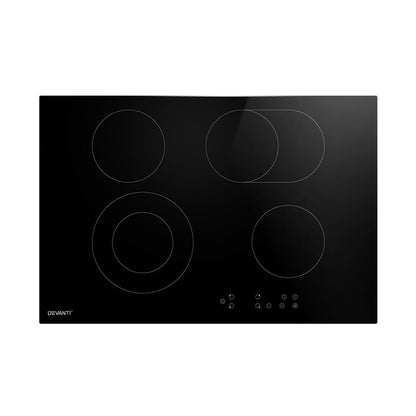Devanti Electric Ceramic Cooktop 77cm-Appliances > Kitchen Appliances-PEROZ Accessories