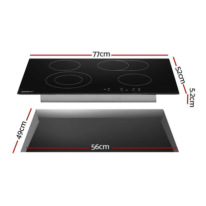 Devanti Electric Ceramic Cooktop 77cm-Appliances > Kitchen Appliances-PEROZ Accessories
