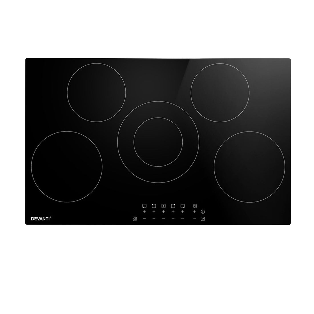 Devanti Electric Ceramic Cooktop 90cm-Electric Cooktops-PEROZ Accessories