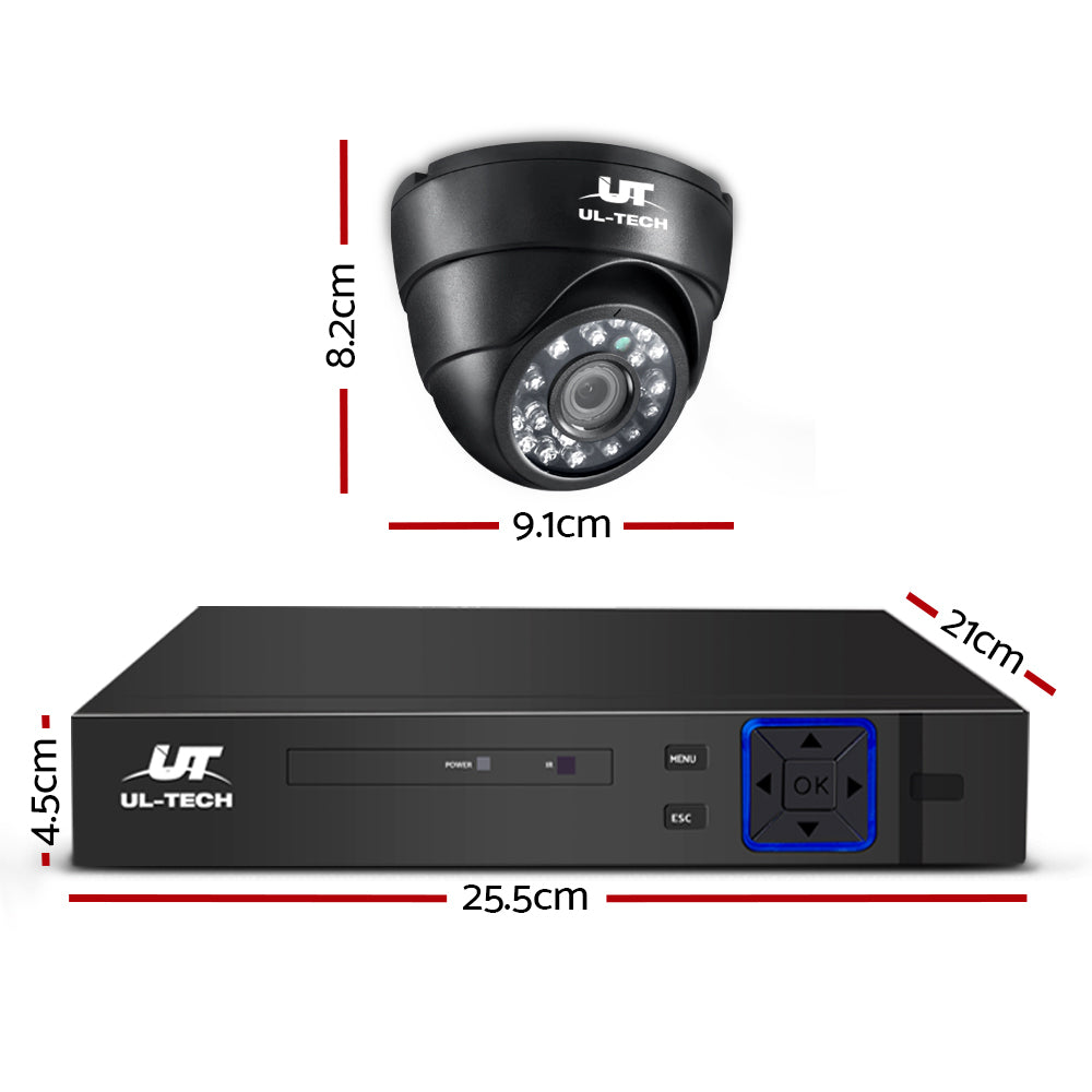 UL-Tech CCTV Security System 2TB 8CH DVR 1080P 4 Camera Sets-CCTV-PEROZ Accessories