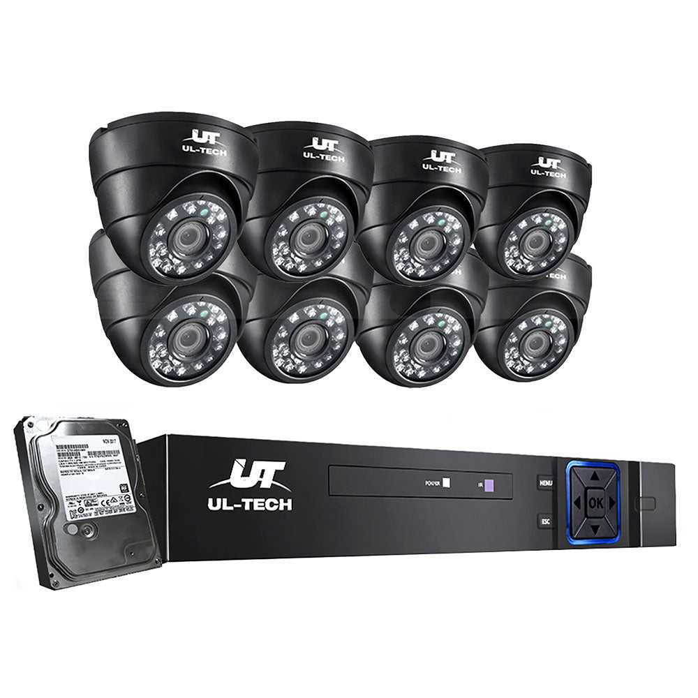 UL-tech CCTV Security System 8CH DVR 8 Cameras 1TB Hard Drive-CCTV-PEROZ Accessories