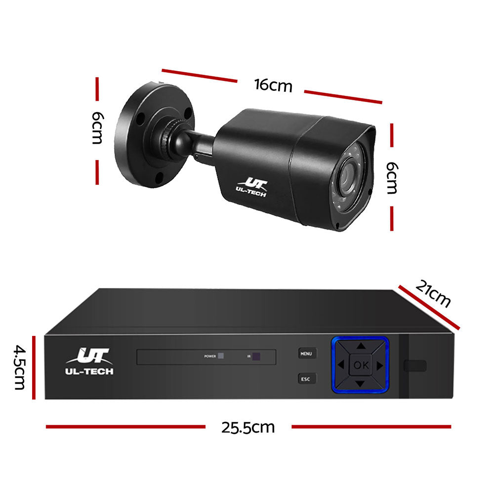 UL-tech CCTV Security System 8CH DVR 8 Cameras 1TB Hard Drive-CCTV-PEROZ Accessories