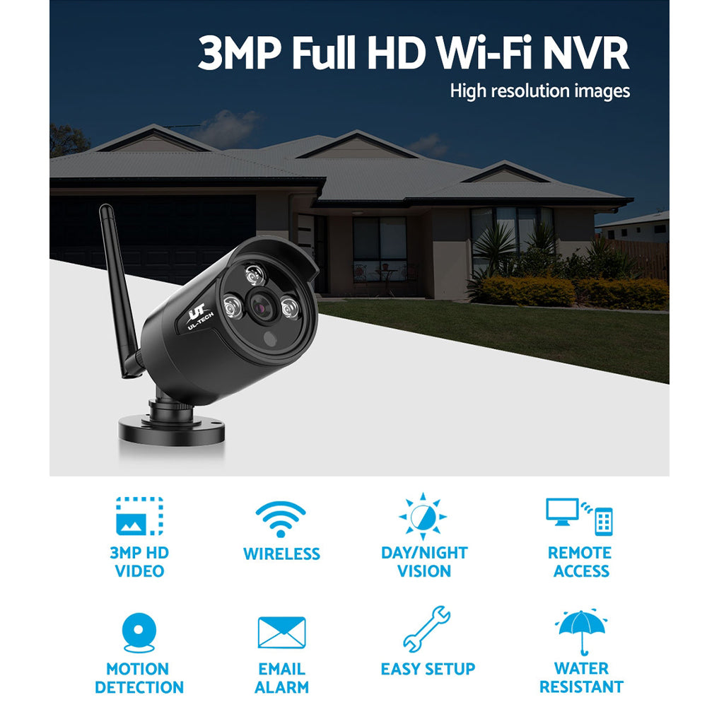 UL-TECH 3MP Wireless Security Camera System IP CCTV Home-CCTV-PEROZ Accessories