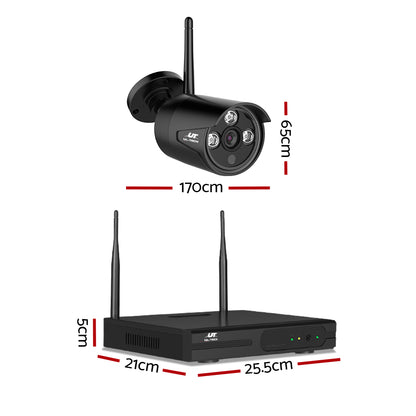 UL-tech CCTV Wireless Home Security Camera System 8CH IP WIFI Outdoor 3MP 1TB-CCTV-PEROZ Accessories