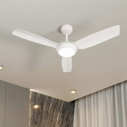 Vevare 52&quot; Ceiling Fan with Light DC Remote Control 5 Speed White-Ceiling Fan-PEROZ Accessories