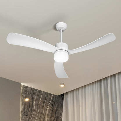 Vevare 52&quot; Ceiling Fan LED Light 5 Speed Fans Remote Control White-Ceiling Fan-PEROZ Accessories