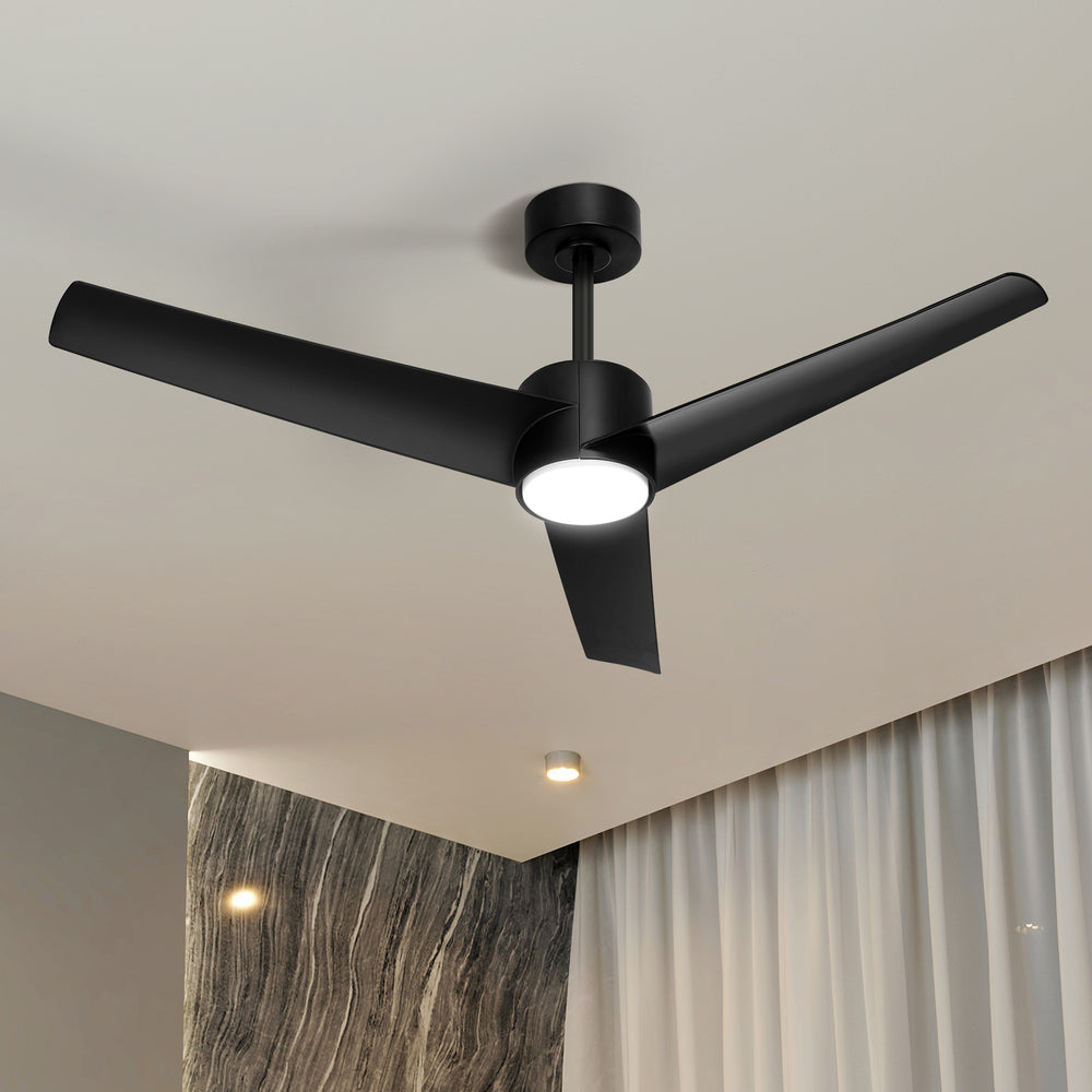 Vevare 52&quot; Ceiling Fan With Light DC Motor Remote Control Black-Ceiling Fan-PEROZ Accessories