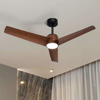 Vevare 52&quot; Ceiling Fan With Light DC Motor Remote Control Walnut-Ceiling Fan-PEROZ Accessories