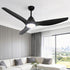 Devanti 64 Inch Ceiling Fan DC Motor w/Light w/Remote - Black-Appliances > Fans > Ceiling Fans-PEROZ Accessories