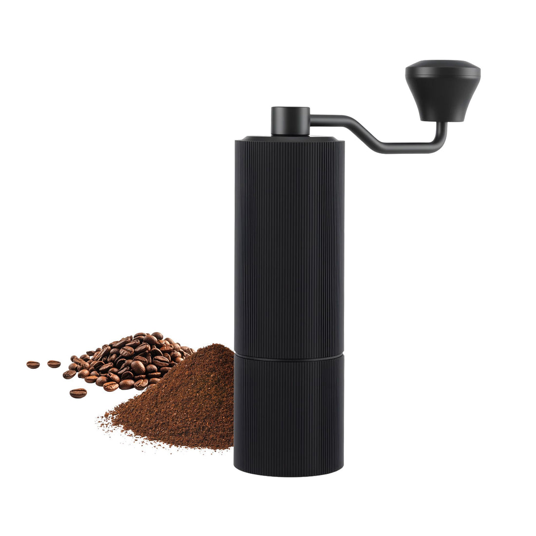 Devanti Manual Coffee Grinder with 24 Adjustable Settings | Hand Coffee Bean Burr Mill for Espresso French Press | Portable Stainless Steel Quiet Grinder with Storage Bag for Travel Camping, Black-Appliances > Kitchen Appliances > Coffee Machines &amp; Accessories-PEROZ Accessories