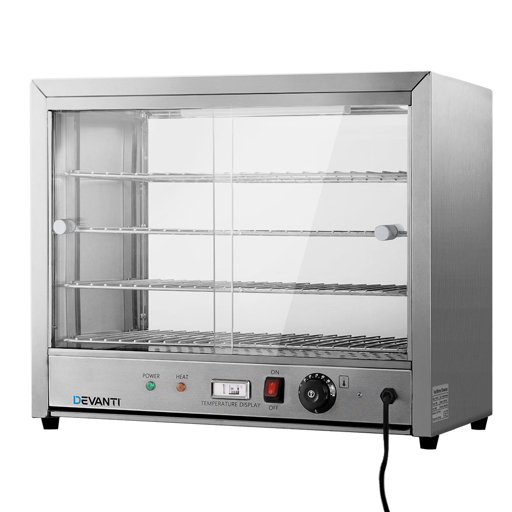 Devanti Commercial Food Warmer Hot Display Showcase Cabinet 64cm-Appliances &gt; Appliances Others-PEROZ Accessories