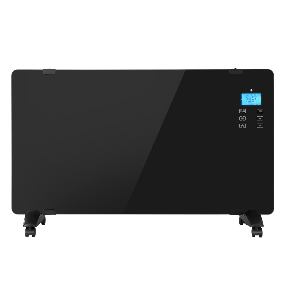Devanti Electric Convection Heater Black 2000W-Appliances &gt; Heaters-PEROZ Accessories