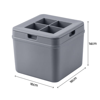 Artiss 5cm Clear Ice Mold Whiskey Large Square Ice Cube Tray-Home &amp; Garden > Kitchenware > Kitchen Utensils-PEROZ Accessories