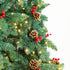 Mazam Christmas Tree 1.8M 6FT Xmas Decorations Green w/ LED Light and Pine Cones-Christmas Trees-PEROZ Accessories