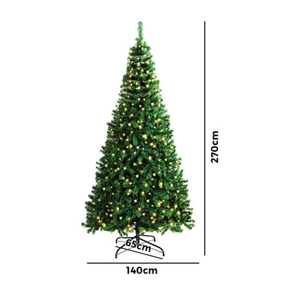 Tinseltown LED Christmas Tree 2.7M 9FT Green 1600 Tips-Christmas Tree-PEROZ Accessories