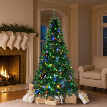 Tinseltown LED Christmas Tree 1.8M 6FT Multi Colour Lights 8 Flash Modes-Christmas Tree-PEROZ Accessories