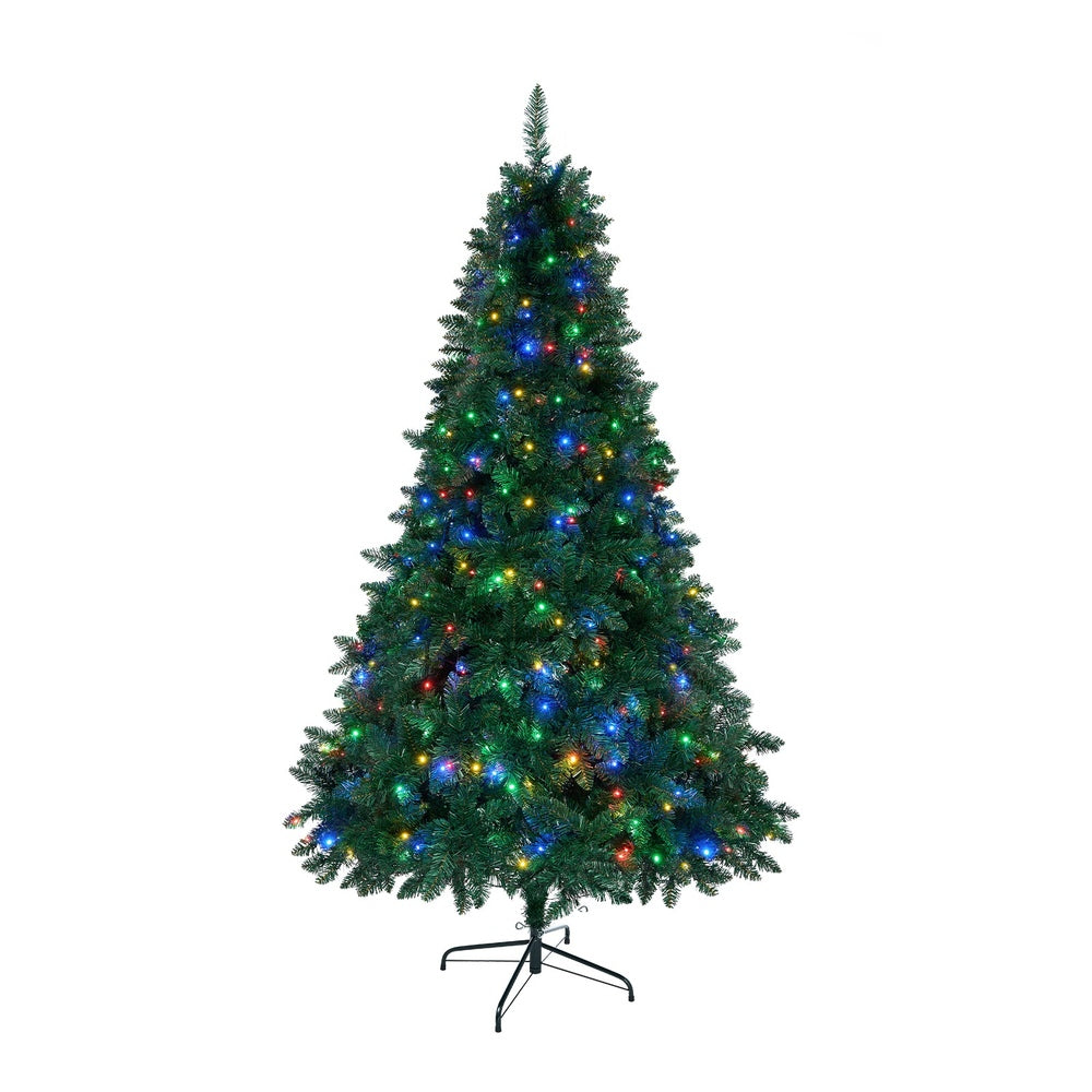 Tinseltown LED Christmas Tree 1.8M 6FT Multi Colour Lights 8 Flash Modes-Christmas Tree-PEROZ Accessories