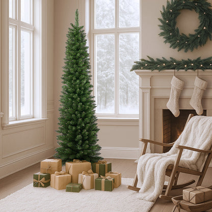 Tinseltown Slim Christmas Tree 1.8M 6FT Green-Christmas Tree-PEROZ Accessories